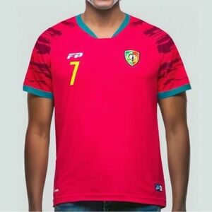 Forca Portugal (Ronaldo 7) Jersey Mens Football Soccer SZ Large FP Dry Polyester